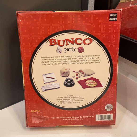 Bunco Party Dice Game 2 to 12 Players 2004 Fundex - Picture 2 of 2
